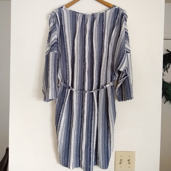 SALE 🛍️ 𝅺Anthropologie PORRIDGE CLOTHING Textured Striped Dress Womens size S - Picture 3 of 8